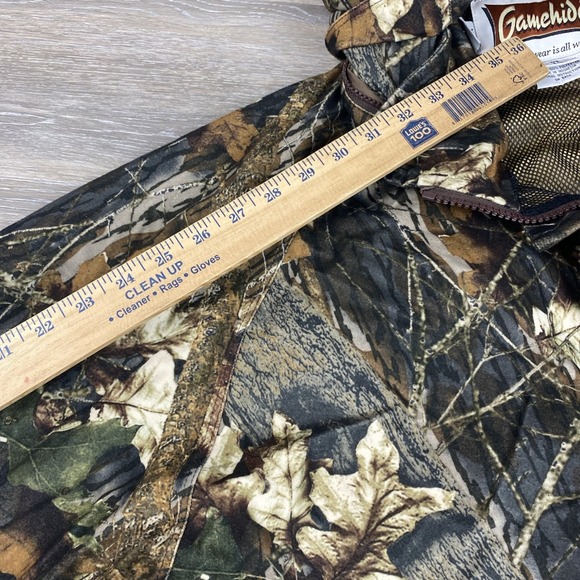Gamehide‎ Hush Hide Mossy Oak Camouflage Hunting Zip Up Jacket Men's Size XL - Picture 15 of 16